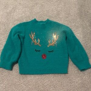 Crown & Ivy Teal Holiday Sweater